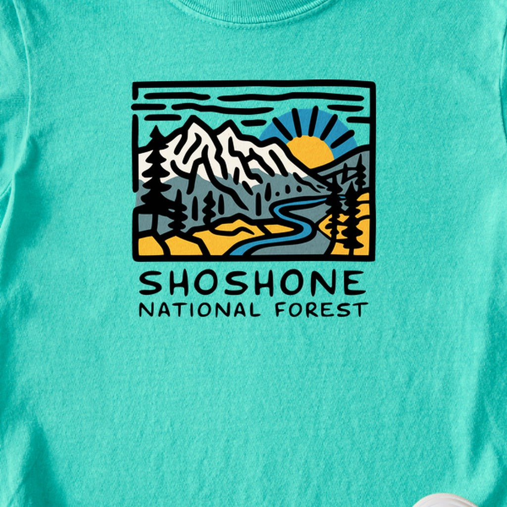 Shoshone National Forest Kids Cotton T-Shirt
