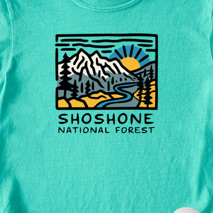 Shoshone National Forest Kids Cotton T-Shirt
