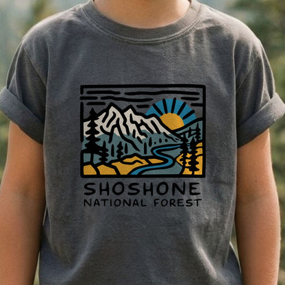 Shoshone National Forest Kids Cotton T-Shirt