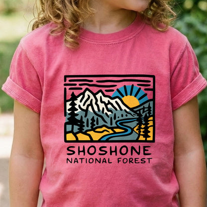 Shoshone National Forest Kids Cotton T-Shirt