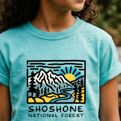 Shoshone National Forest Kids Cotton T-Shirt