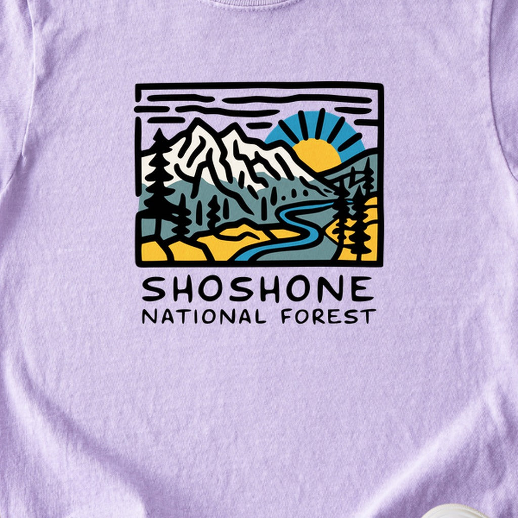 Shoshone National Forest Kids Cotton T-Shirt