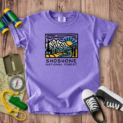 Shoshone National Forest Kids Cotton T-Shirt