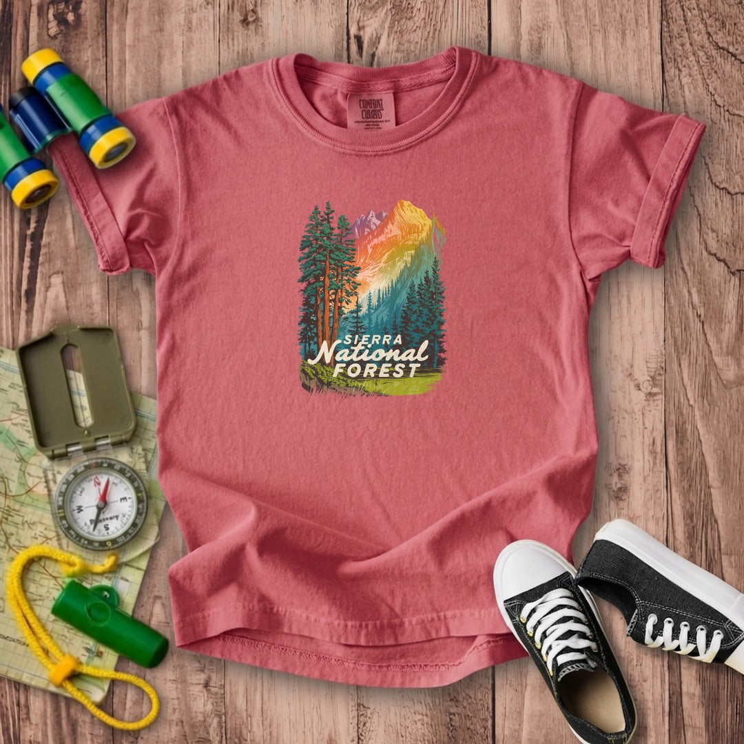 Sierra National Forest Kids Cotton T-Shirt