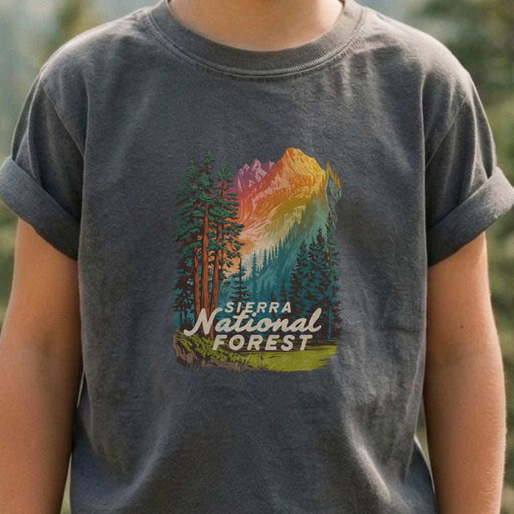 Sierra National Forest Kids Cotton T-Shirt
