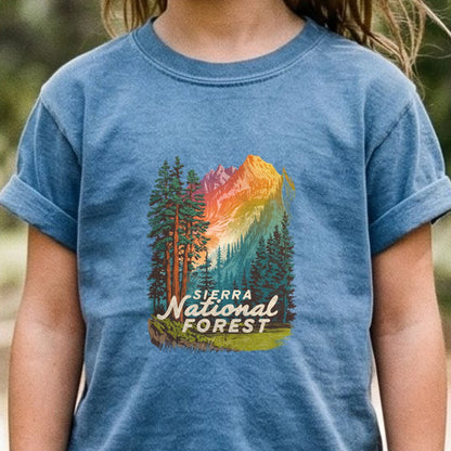 Sierra National Forest Kids Cotton T-Shirt