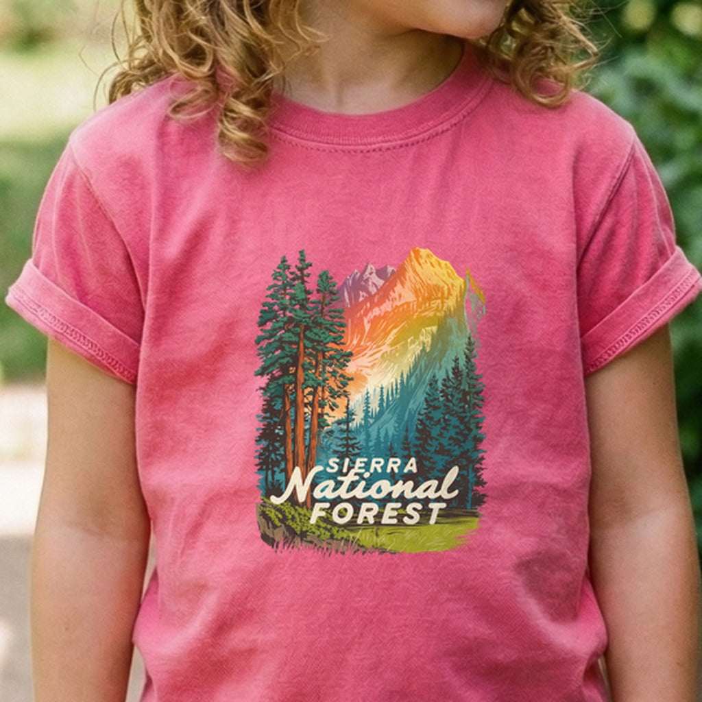 Sierra National Forest Kids Cotton T-Shirt