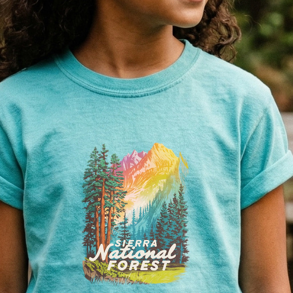 Sierra National Forest Kids Cotton T-Shirt
