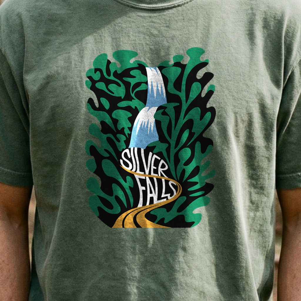 Silver Falls State Park Cotton T-Shirt