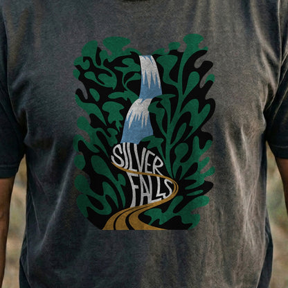 Silver Falls State Park Cotton T-Shirt