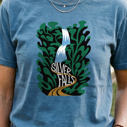 Silver Falls State Park Cotton T-Shirt