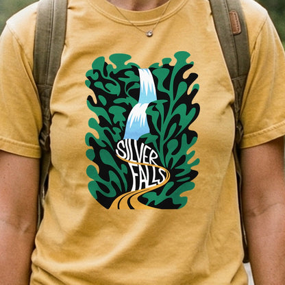 Silver Falls State Park Cotton T-Shirt