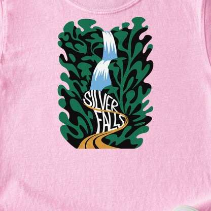 Silver Falls State Park Kids Cotton T-Shirt