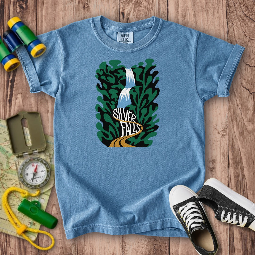 Silver Falls State Park Kids Cotton T-Shirt