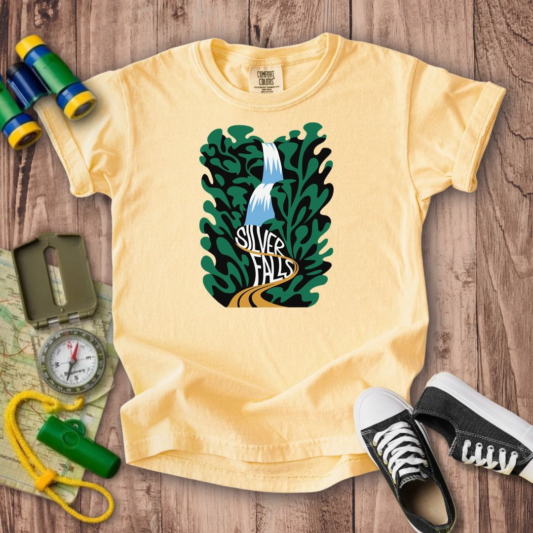 Silver Falls State Park Kids Cotton T-Shirt