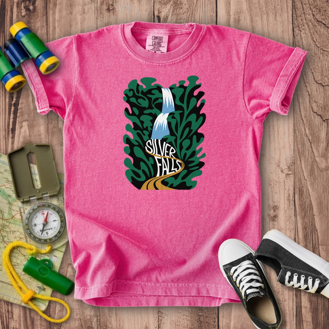 Silver Falls State Park Kids Cotton T-Shirt