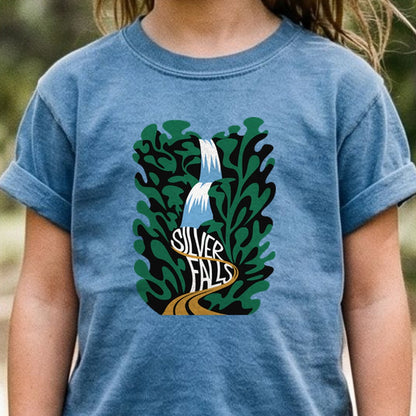 Silver Falls State Park Kids Cotton T-Shirt