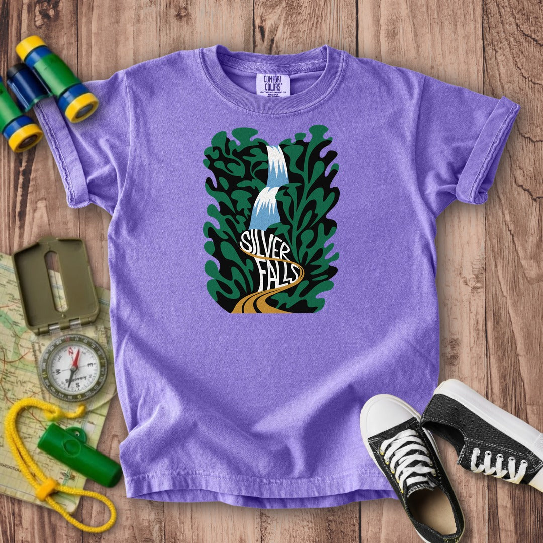 Silver Falls State Park Kids Cotton T-Shirt