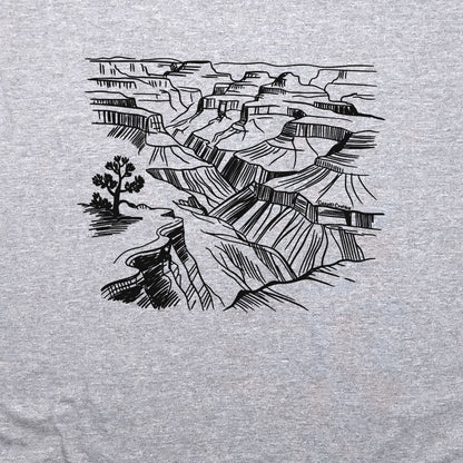 Grand Canyon Line Drawing Crewneck Sweatshirt Adventure and Outdoors Themed Sweatshirt