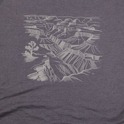 Grand Canyon Line Drawing T-Shirt Adventure and Outdoors Themed T-Shirt