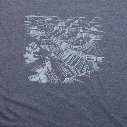Grand Canyon Line Drawing T-Shirt Adventure and Outdoors Themed T-Shirt