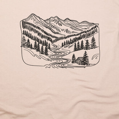 Great Smoky Line Drawing T-Shirt Adventure and Outdoors Themed T-Shirt