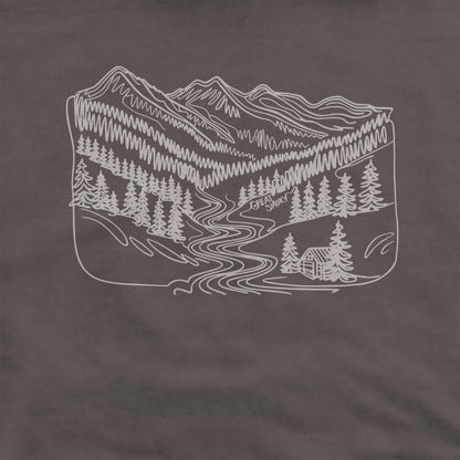 Great Smoky Line Drawing Hoodie Adventure and Outdoors Themed Hoodie