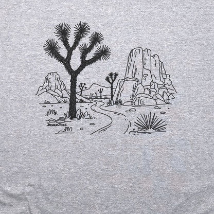 Joshua Tree Line Drawing T-Shirt Adventure and Outdoors Themed T-Shirt