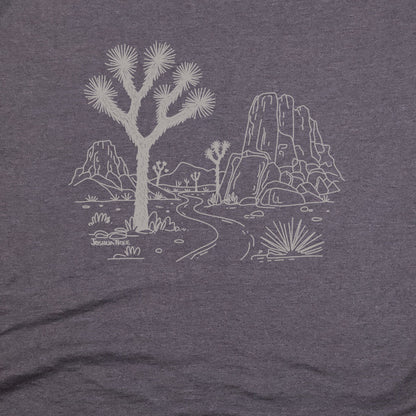 Joshua Tree Line Drawing T-Shirt Adventure and Outdoors Themed T-Shirt