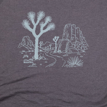 Joshua Tree Line Drawing T-Shirt Adventure and Outdoors Themed T-Shirt