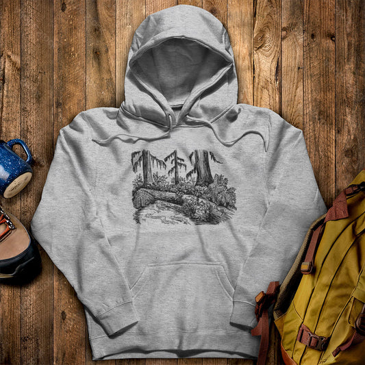 Olympic Line Drawing Hoodie Sport Grey Adventure and Outdoors Themed Hoodie
