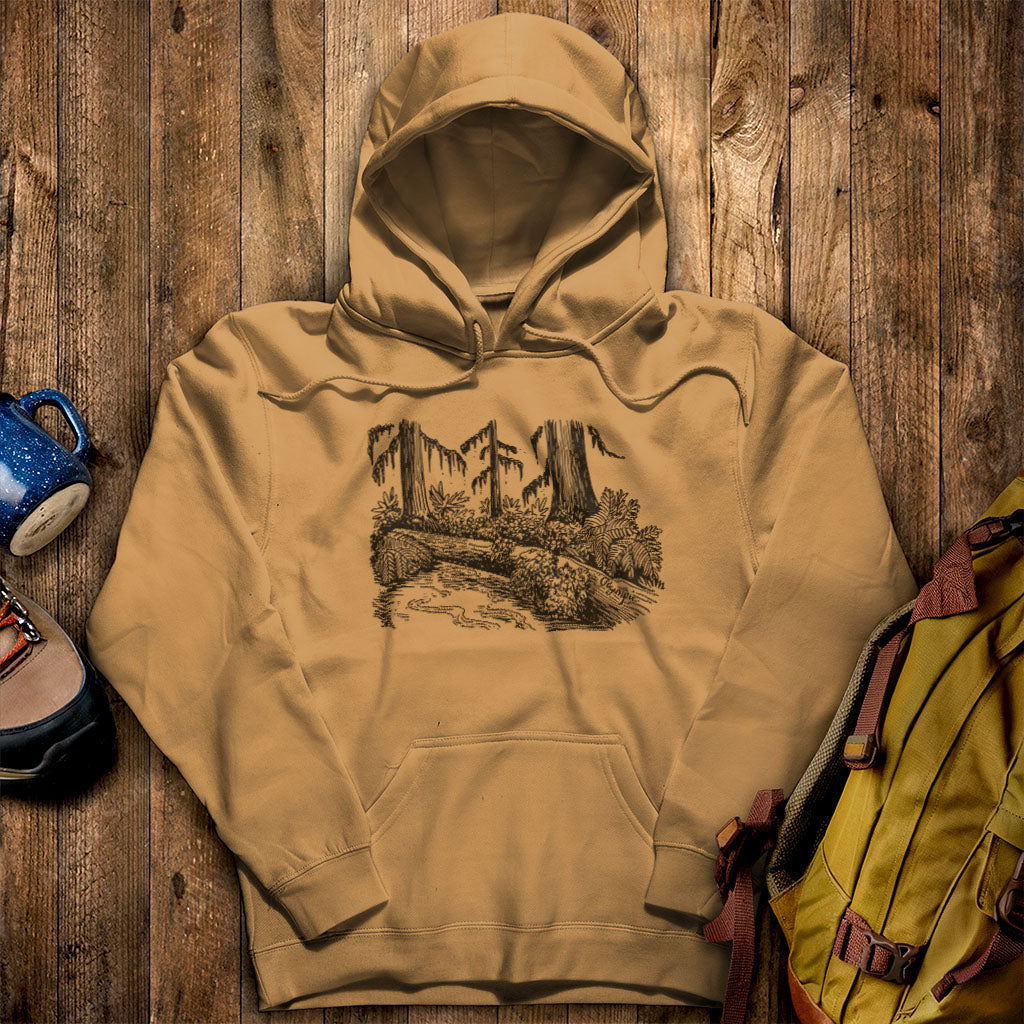 Olympic Line Drawing Hoodie Mustard Adventure and Outdoors Themed Hoodie