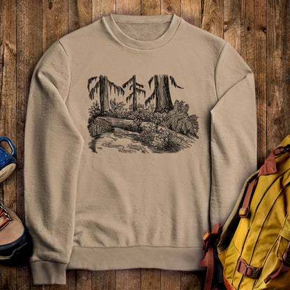 Olympic Line Drawing Crewneck Sweatshirt Sand Adventure and Outdoors Themed Sweatshirt