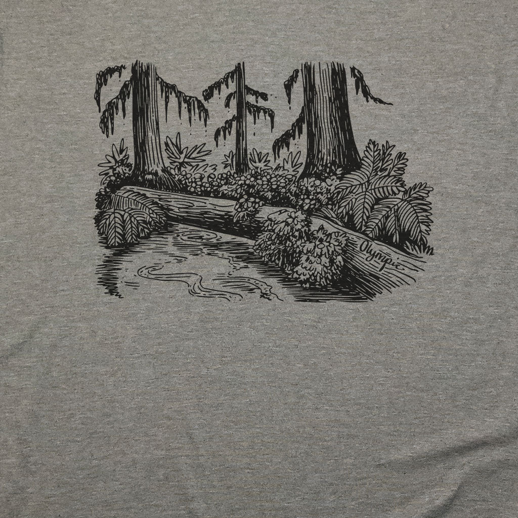 Olympic Line Drawing T-Shirt Adventure and Outdoors Themed T-Shirt