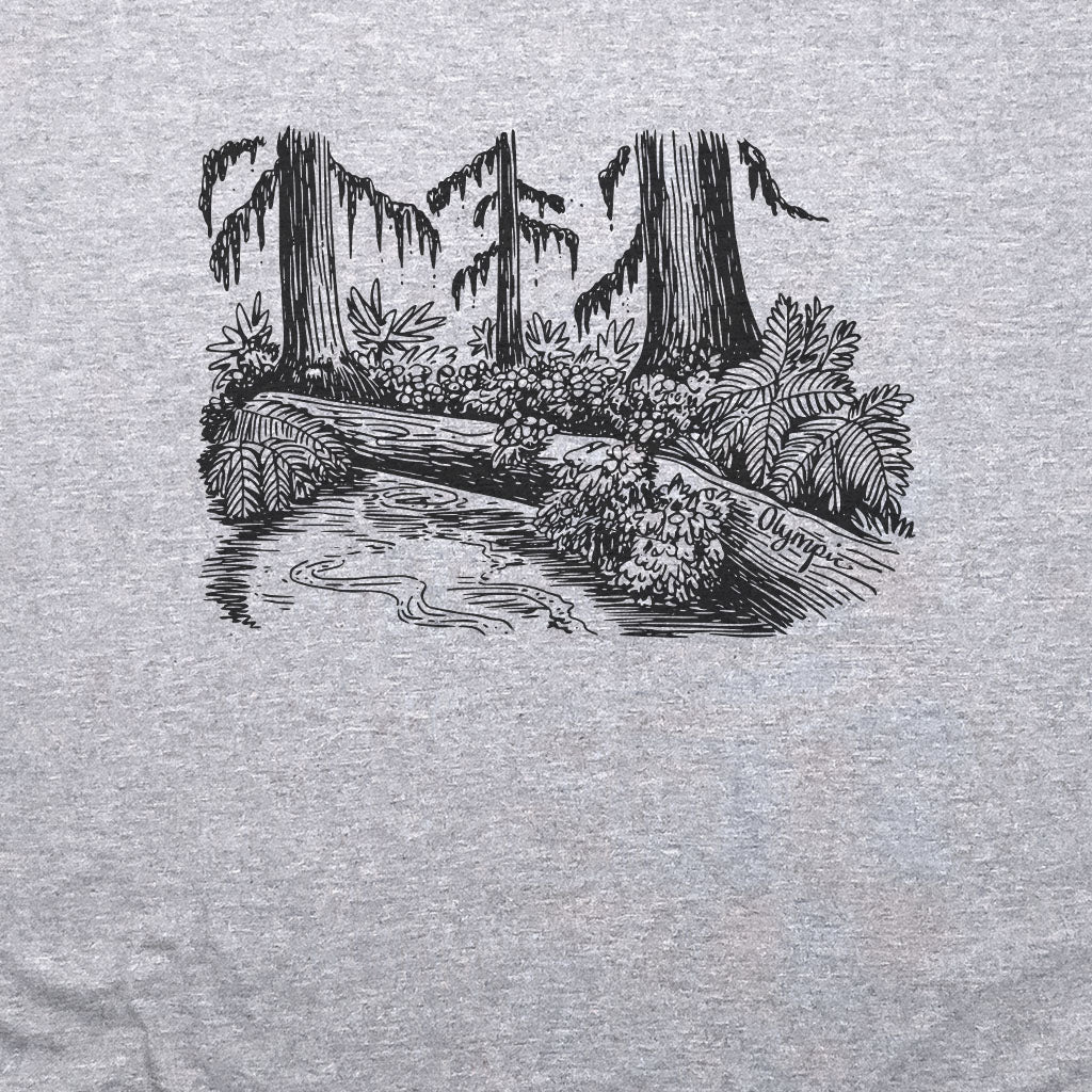 Olympic Line Drawing T-Shirt Adventure and Outdoors Themed T-Shirt