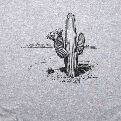 Saguaro Line Drawing T-Shirt Adventure and Outdoors Themed T-Shirt