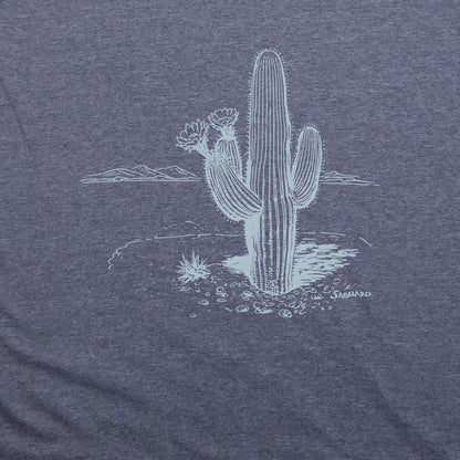 Saguaro Line Drawing T-Shirt Adventure and Outdoors Themed T-Shirt