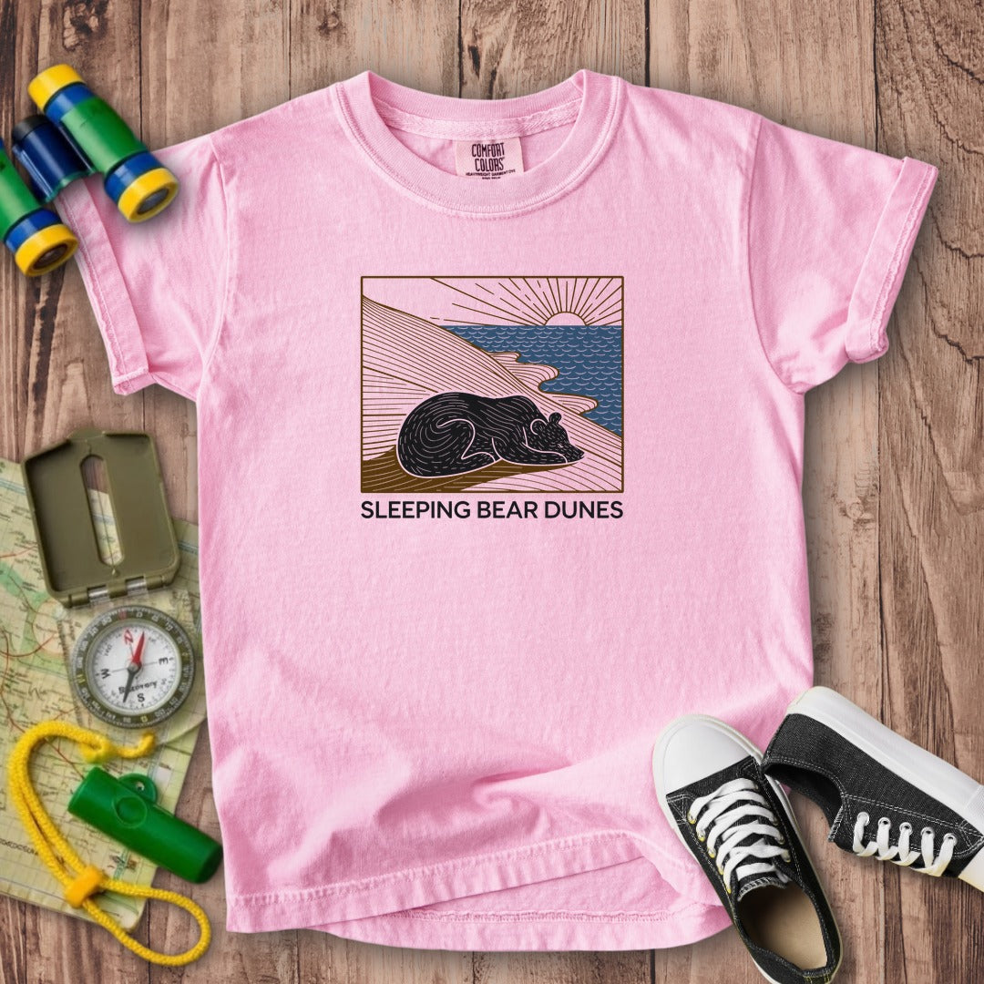 Sleeping Bear Dunes National Lakeshore Kids Cotton T-Shirt