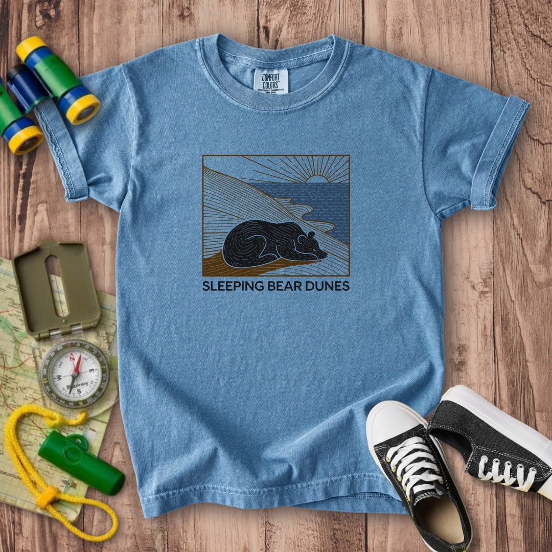 Sleeping Bear Dunes National Lakeshore Kids Cotton T-Shirt
