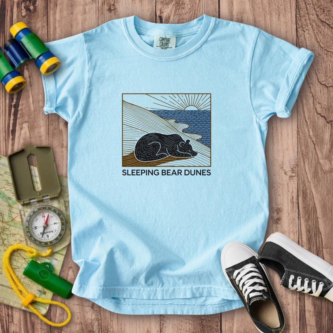 Sleeping Bear Dunes National Lakeshore Kids Cotton T-Shirt