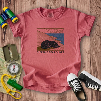 Sleeping Bear Dunes National Lakeshore Kids Cotton T-Shirt