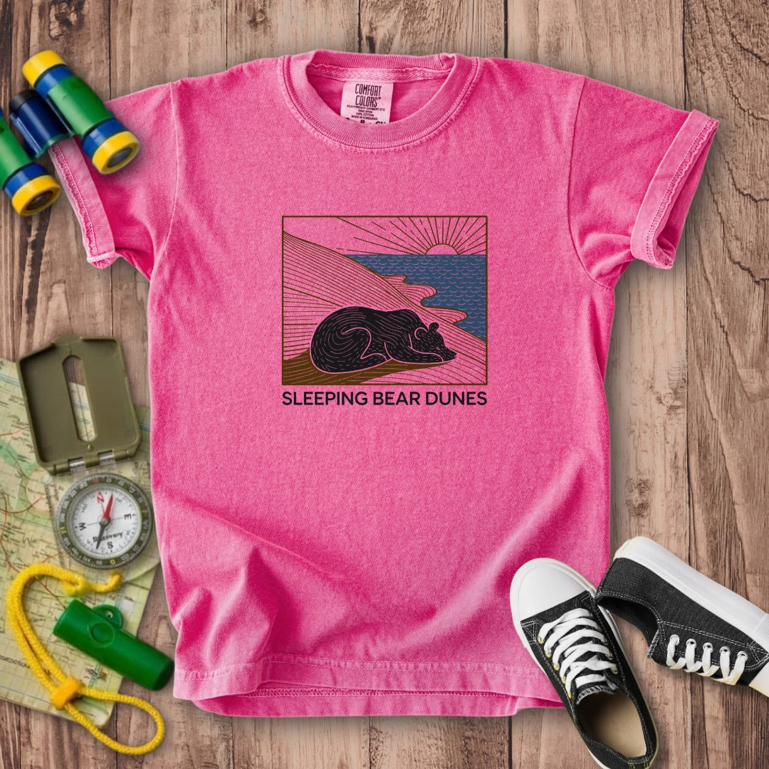 Sleeping Bear Dunes National Lakeshore Kids Cotton T-Shirt