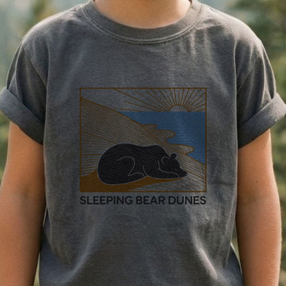 Sleeping Bear Dunes National Lakeshore Kids Cotton T-Shirt