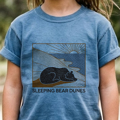 Sleeping Bear Dunes National Lakeshore Kids Cotton T-Shirt