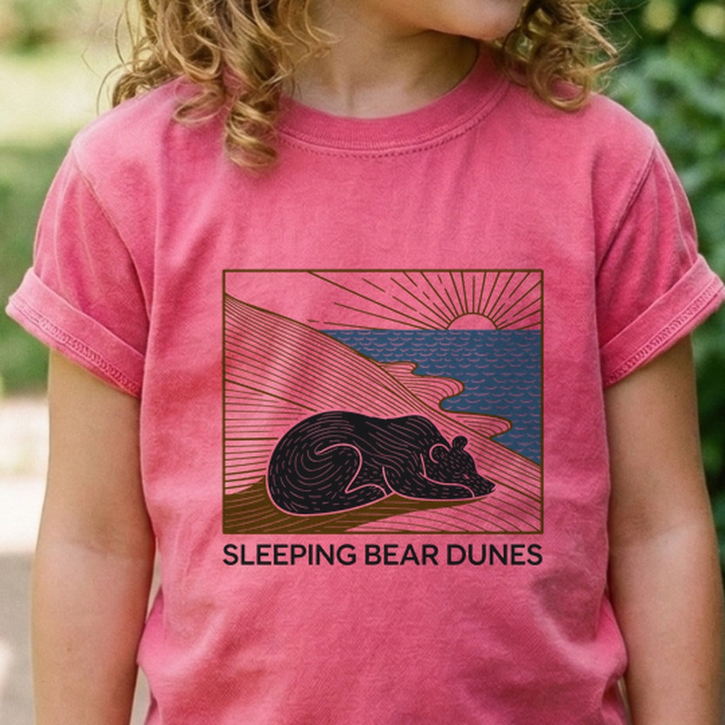 Sleeping Bear Dunes National Lakeshore Kids Cotton T-Shirt