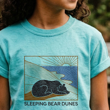 Sleeping Bear Dunes National Lakeshore Kids Cotton T-Shirt