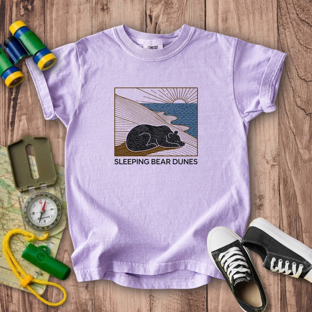 Sleeping Bear Dunes National Lakeshore Kids Cotton T-Shirt