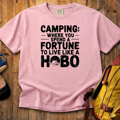 Spend a Fortune Camping Cotton T-Shirt