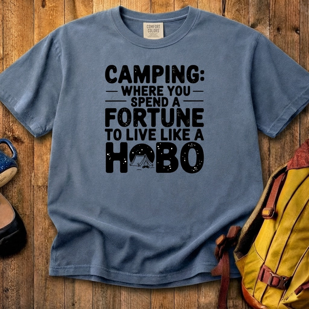 Spend a Fortune Camping Cotton T-Shirt