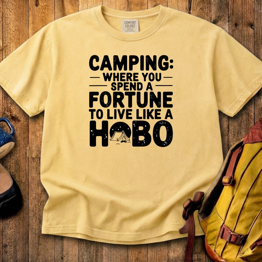 Spend a Fortune Camping Cotton T-Shirt